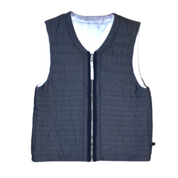 Lululemon Light & Bright Reflective Running Vest Navy Blue & Silver, Size Medium - Picture 1 of 10
